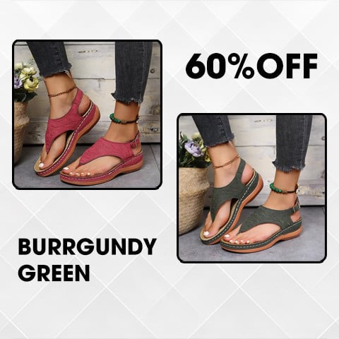 Orthopädische Fußgewölbe-Stützsandalen aus Leder. Wandersandalen