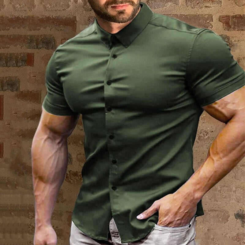 🌞Frühlingserwachen: 50% Rabatt!✨ Herren Hemden mit Knopfleiste – Ohne Bügeln – Knitterfrei, Atmungsaktiv & Perfekte Passform 👕