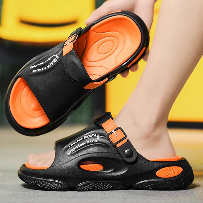 🚀2025 neue rutschfeste Herrenpantoffeln für Outdoor und Sport mit doppeltem Verwendungszweck