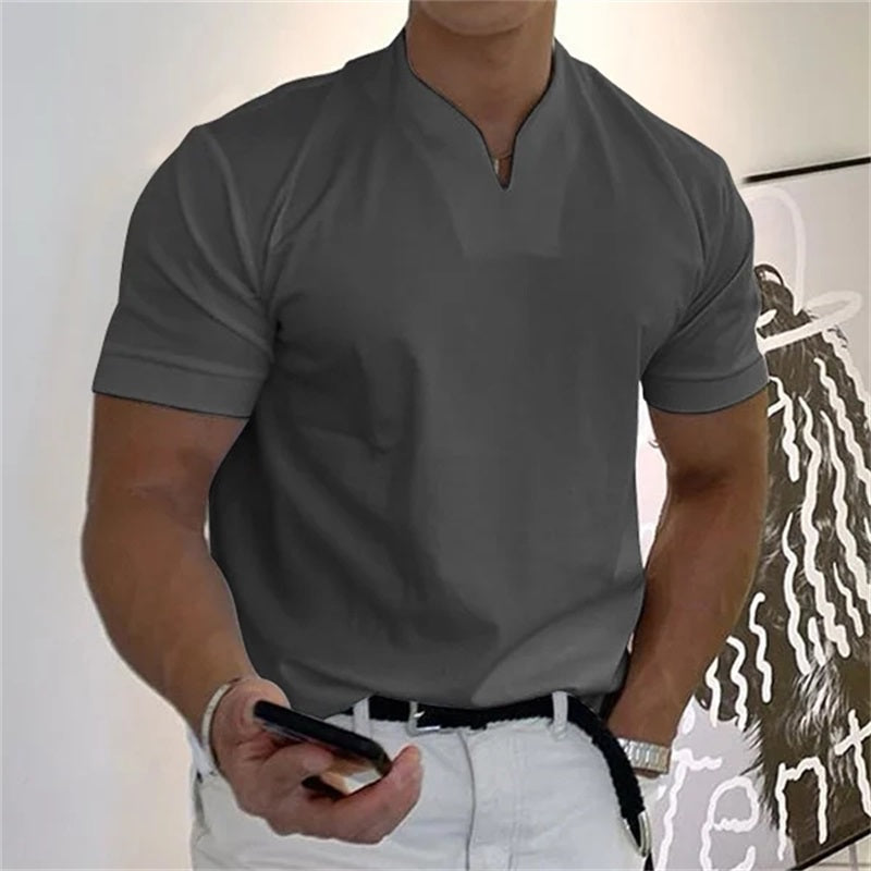 🌞Frühlingserwachen: 50% Rabatt!👔 Herren Business Kurzarm Fitness T-Shirt – Schmal geschnitten, UPF 50+ & atmungsaktiv für Athletik & Alltag