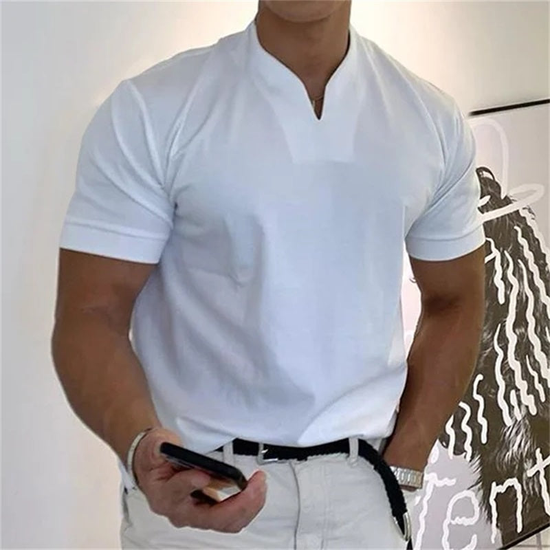 🌞Frühlingserwachen: 50% Rabatt!👔 Herren Business Kurzarm Fitness T-Shirt – Schmal geschnitten, UPF 50+ & atmungsaktiv für Athletik & Alltag