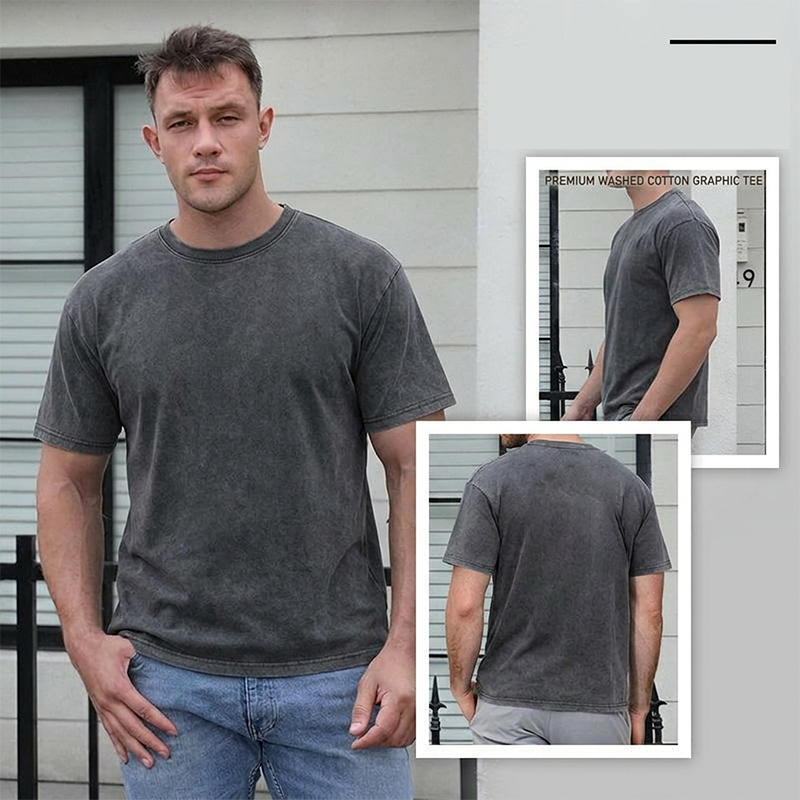 🌞Frühlingserwachen: 50% Rabatt!👕 Lockeres Vintage-Hemd mit kurzen Ärmeln für Herren – Unifarbe – Weicher & atmungsaktiver Stoff