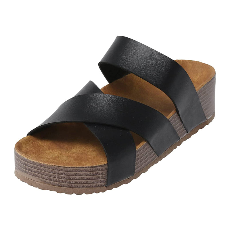 🌞Frühlingserwachen: 50% Rabatt!✨Vegane Plateau-Sandalen mit California-Cool – Vegan Society registriert, Weich Gepolstert & Bequem