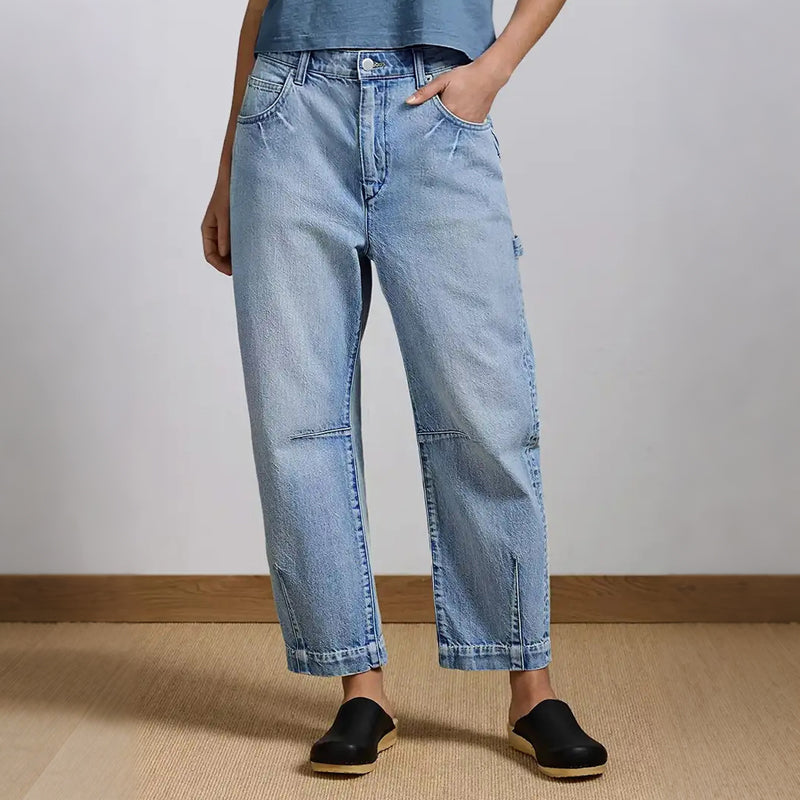 Stretch Comfort Curved Denim Pants